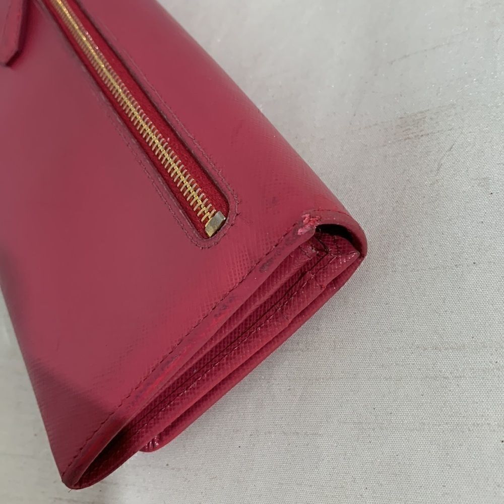 💥AUTHENTIC💥Prada Saffiano Leather Bow Wallet - Picture 11 of 14